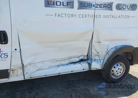 2021 Ram Promaster 2500 Low Roof 136 Wb z USA, uszkodzony, nr VIN 3C6LRVVG4ME529686